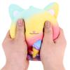 Cute Plush Ice Cream Cat Stress Toy Squeeze Rebound Toy for Kids & Adults Soft