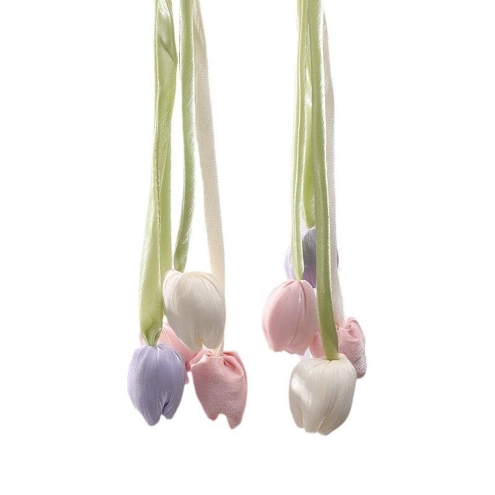 1Pair Elegant Tulip Curtain Straps Adjustable Curtain Buckle Elegant Curtains Tie Rope Living Room