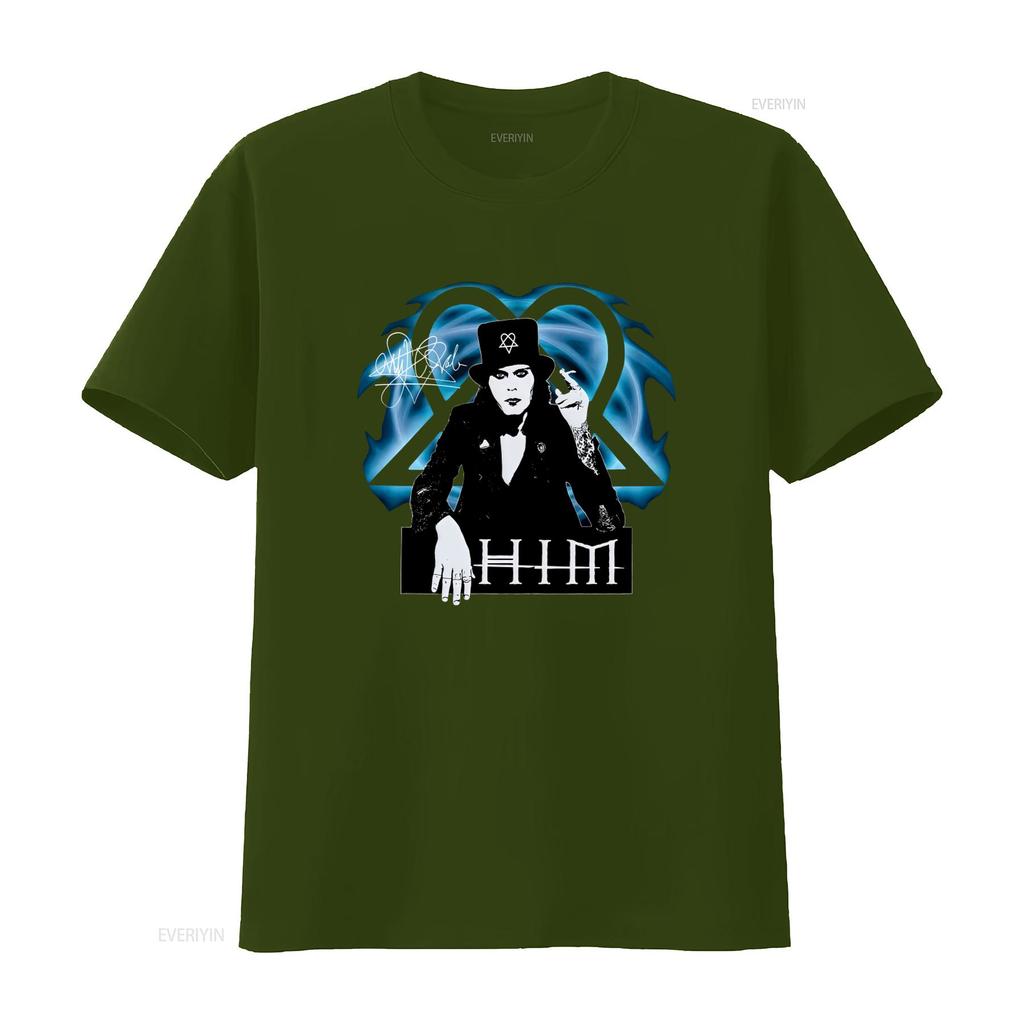 New Popular Ville Valo Him Band T Shirt For Fan Sizes S To 5xl Long Sleeves S4351 Vintage Comfortable Breathable Stylish