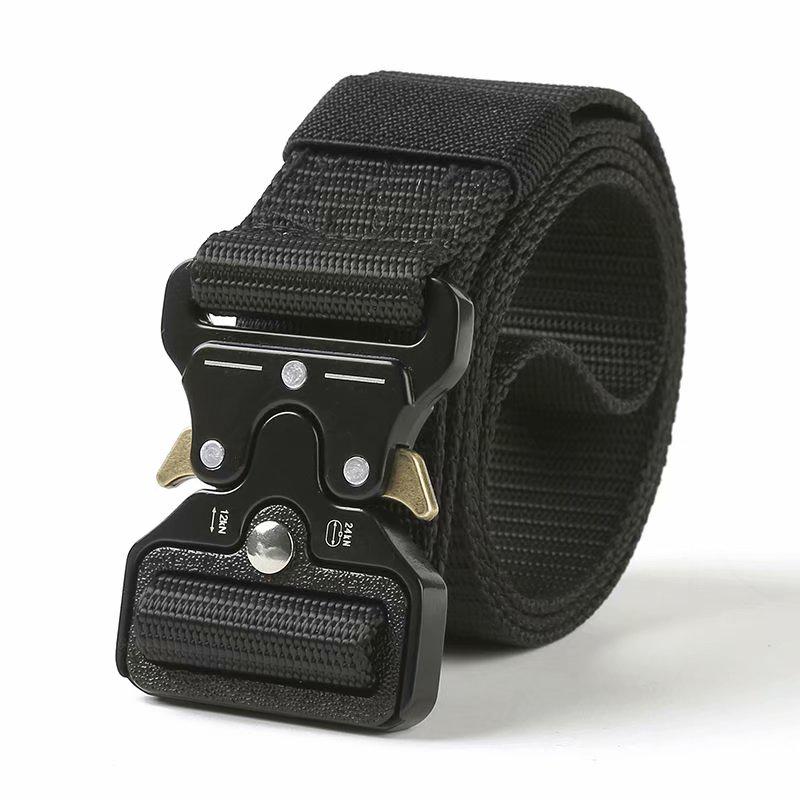 Tactical Belt Youth Casual Nylon Outdoor Military Training Camping Belt Adjustable Belt