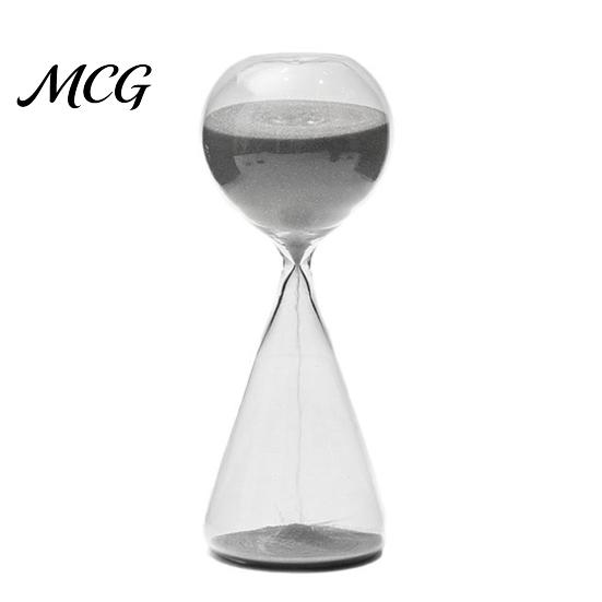 Healing Desk Ornament Hourglass Ornaments, 15 Min Sand Timer, Nordic Minimalist Unique Artistic Home Decor, Glass Desktop Gift Stress Relief