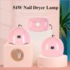 54W Butterfly Manicure Gel Lamp Sun Mini UV Led Nail Dryer Lamp Auto Sensor Intelligent Nail Art Tools