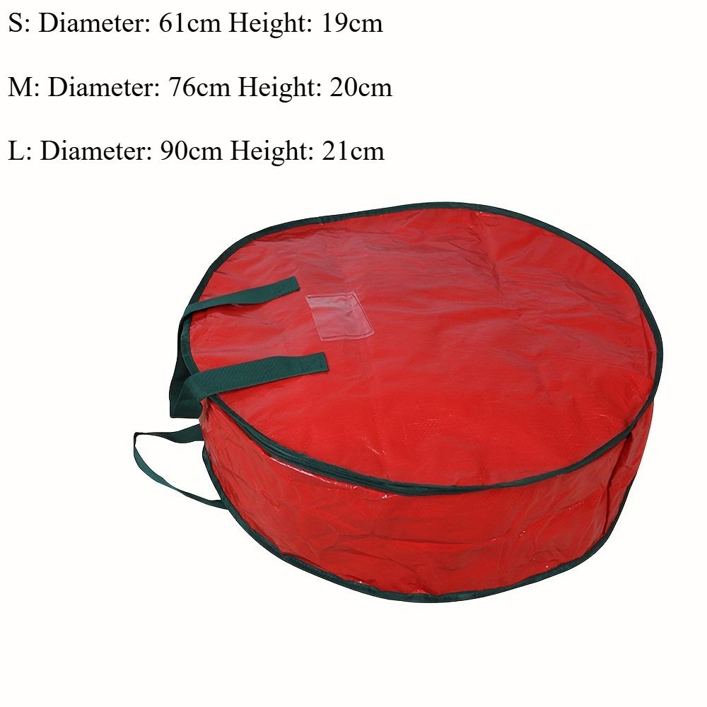 Сумка для хранения рождественского венка и украшений - Пыленепроницаемый, складной органайзер - Идеально подходит для организации дома к празднику и упаковки подарков
