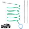 Auto Sunroof Drain Cleaning Tool,118Inch Long Pipe Cleaner For Car,Flexible Tube Cleaning Brush With 2Pcs 7.9Inch Cleaning Brush Skinny Pipe Drain