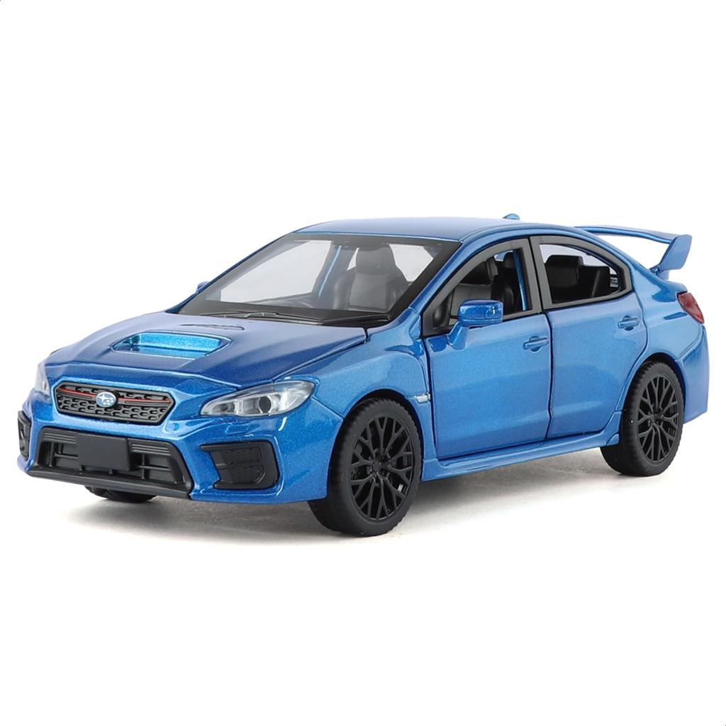 Heimanba Subaru WRX STI 2020, масштаб 1/30, литая модель автомобиля, Q3007A, синий, со светом и звуком