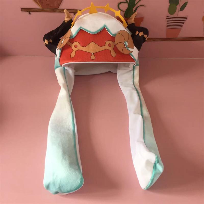 Genshin Impact Plush Hat Moving Ears Cute Cartoon Toy Nilou Arataki Itto Cosplay Kawaii Funny Hat Birthday Gift