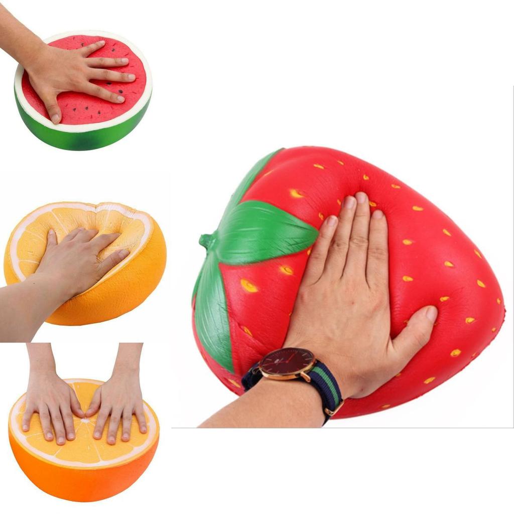 Extra Large Soft Squishy Watermelon Orange Strawberry Peach Slow Rising Stress Relief Toy