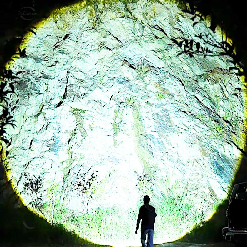 НОВЫЙ мощный светодиодный фонарь 5000 мАч, фонарик COB, перезаряжаемый фонарик для кемпинга, рыбалки, аварийный фонарь