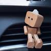 Украшение на приборную панель автомобиля, трясущаяся кукла с ножками, креативный подарок, поделки, деревянная фигурка, авто