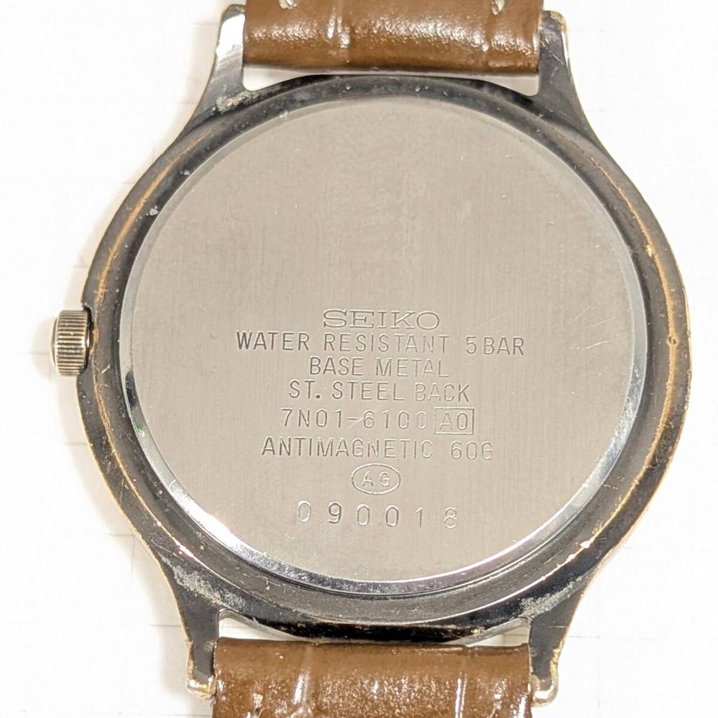 SEIKO AVENUE Мужские часы с батарейкой и ремешком, Заменены, Состояние, W-14