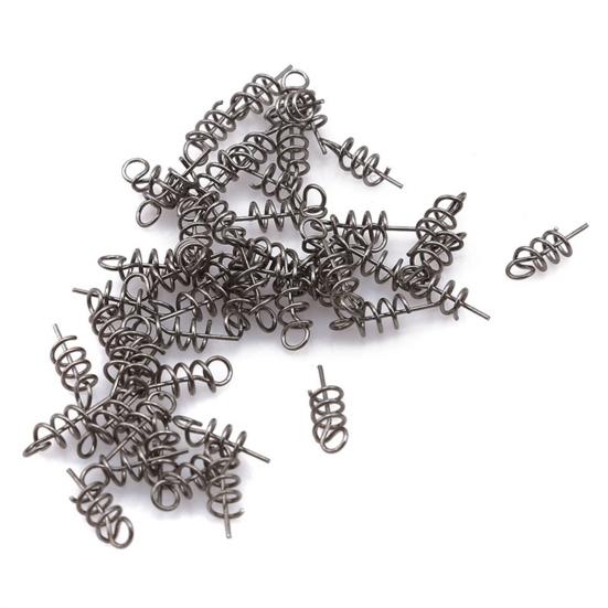 50 шт. Фиксаторы для приманок из нержавеющей стали, штифты с пружиной для приманок, аксессуары для рыбалки, штифты для приманок, для рыбалки на открытом воздухе