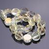 10pcs 10mm 12mm Flat Round Faceted Crystal Glass Colorful Plated Loose Beads For Jewelry Making DIY Findings