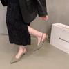 Fashion Women High Heels Summer New Fashion Pointed Toed Pumps Female Stiletto Slingback Shallow Weddings Bridal Shoes Zapatos Mujer