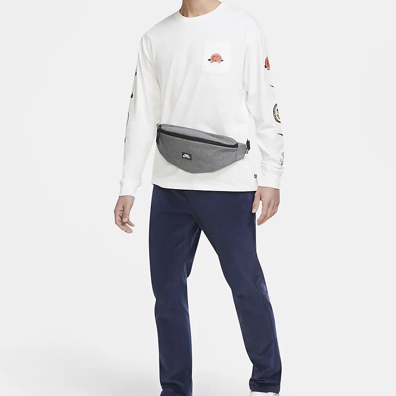 Nike Fabric Sling Bag , Crossbody Bag , Fanny Pack Regular Unisex Gray (Unisex) Fanny Packs DB0638 020