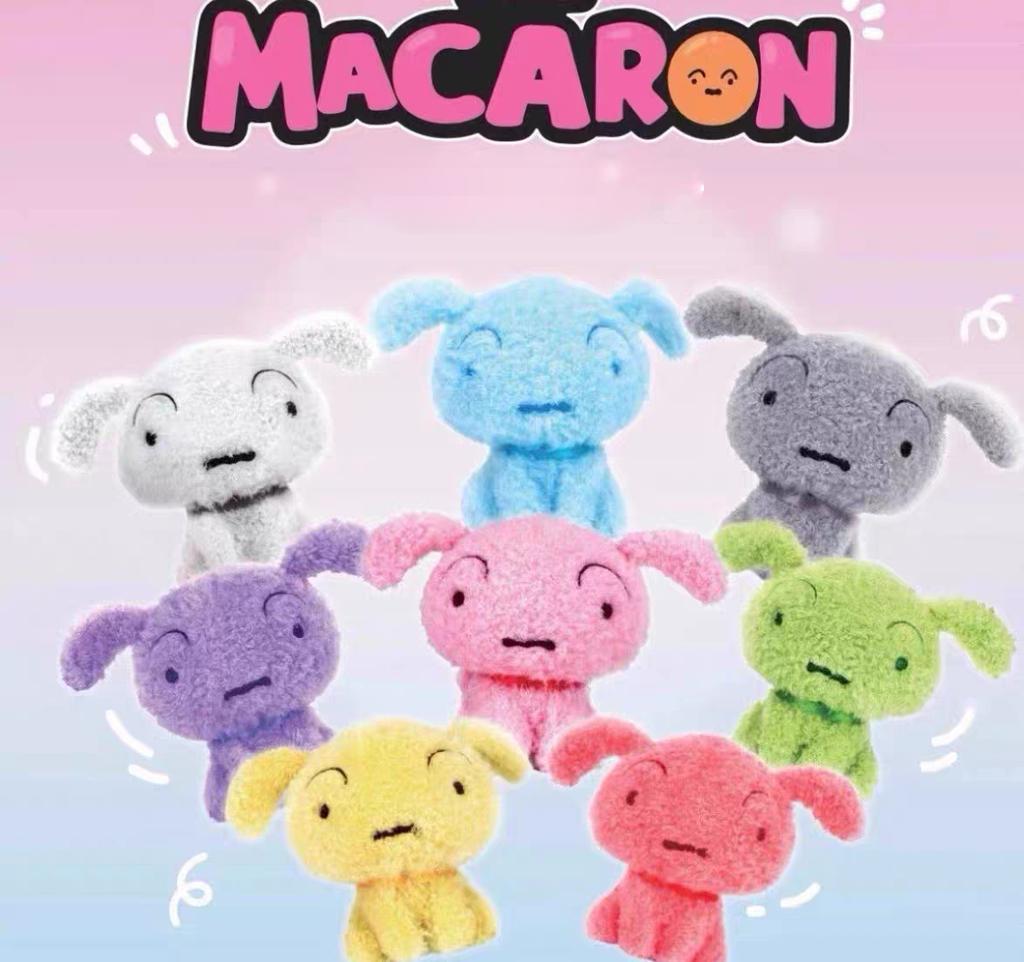 Official Crayon Shin-chan Macaron Shiro Plush Keychain 12cm 9 Pastel Colors Soft PP Cotton Stuffed Toy for Anime Fans
