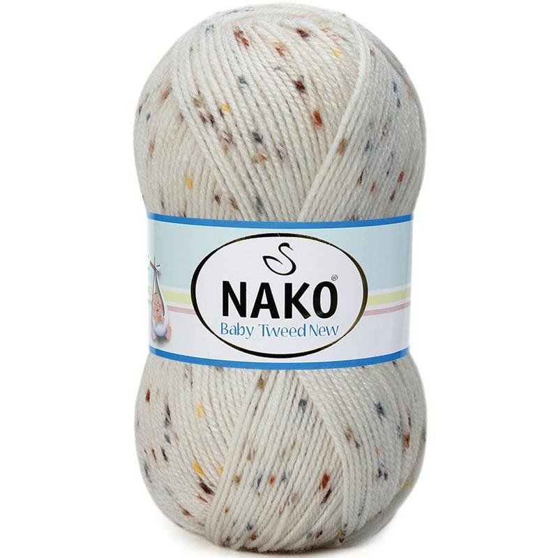 Трикотажная пряжа Nako Baby Tweed New Premium, 4 шара, 230 метров (100гр)-Мяч для ручного вязания - Разноцветный - Хобби - Акриловый жилет премиум-класса - Шарф - Шапочка - Пинетки - Сделай сам