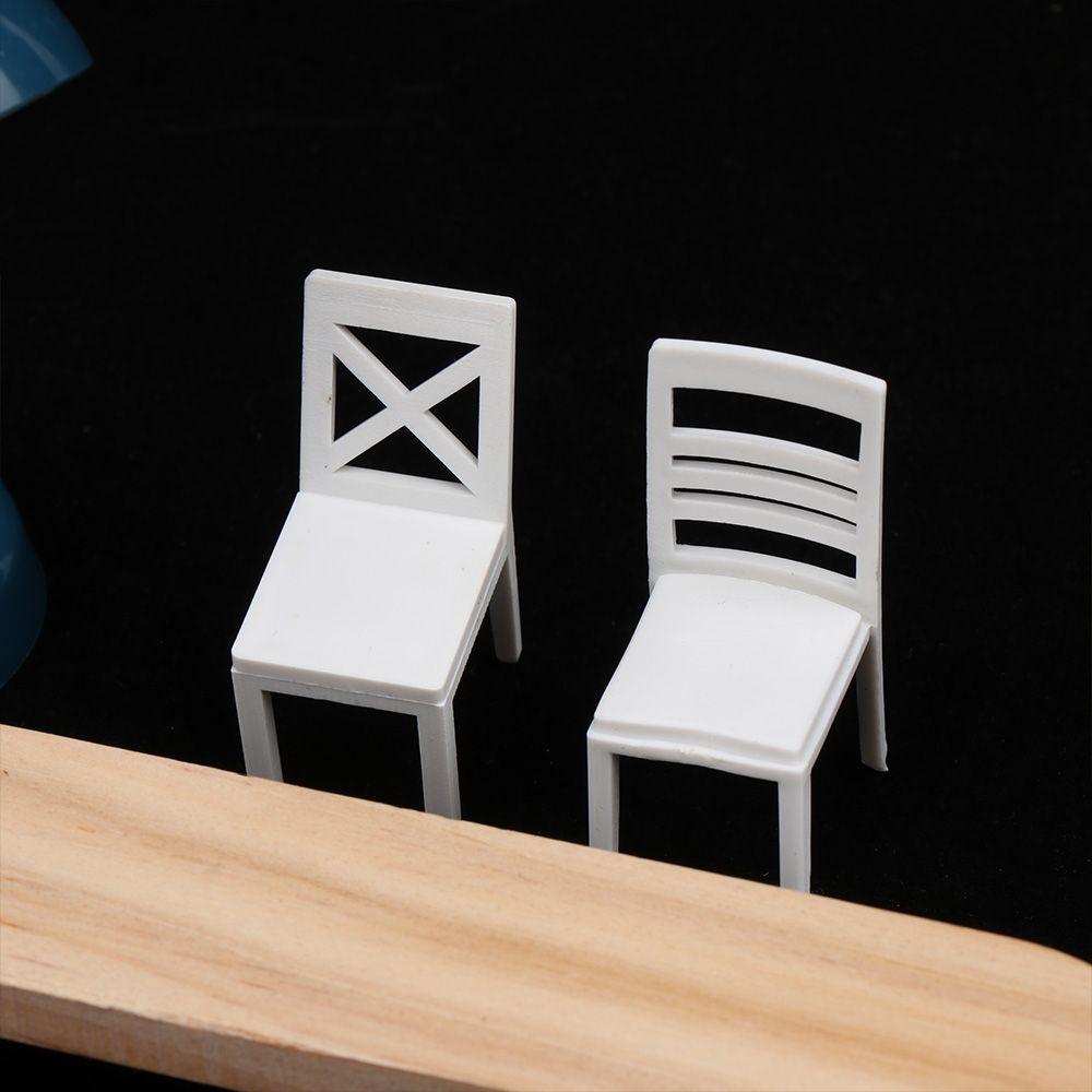 1:12 White Accessories Dollhouse Chair Sofa Miniature Table Furniture Doll House Decor Stool Model