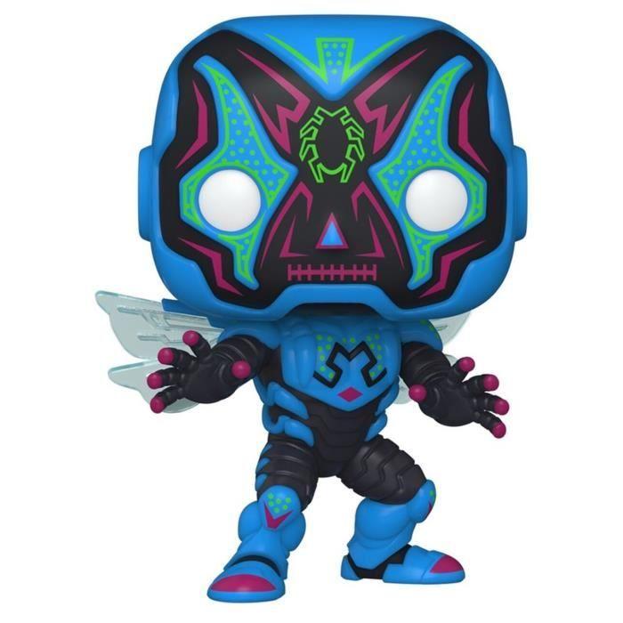 Figurine Funko Pop! - GAMESTOP LTD - Dia De Los Dc - Blue Beetle(gw) - Blanc - Bleu - Intérieur
