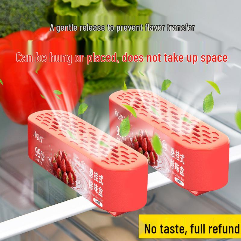 Подвесной дезодоратор для холодильника: Устранитель запахов и консервант свежести с активированным углем