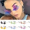 Halloween Costume Rimless Eyewear Party Bling Shades Diamond Sun Glasses Dragonfly Wing Sunglasses