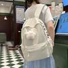 Рюкзак с принтом букв, женский легкий школьный рюкзак для учеников начальной школы, большой вместимости, кампусный рюкзак