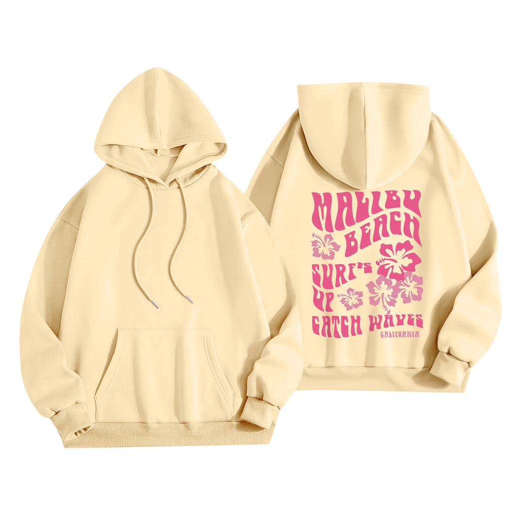 Женская мода, женский легкий пуловер с длинными рукавами и карманами, толстовка с капюшоном в стиле консервативного стиля