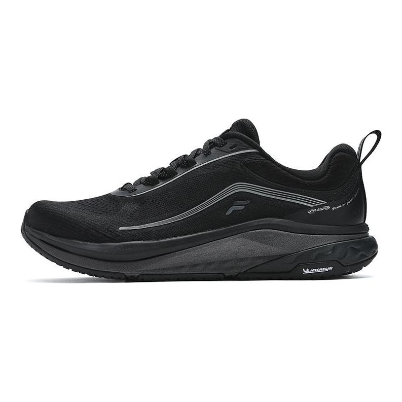 Fila SPD Panther 2 Удобная дышащая ткань Низкие кроссовки Мужские кроссовки Черный A12M421103FBK