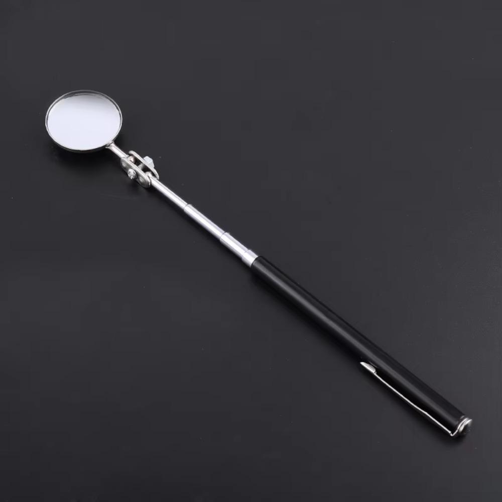 Clear Extendible Inspection Rotatable Mirror Stainless Steel Round Retractable Mirror Square Detection Tool Equipment Automotive