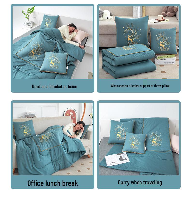 2025 Звездное небо Сика Олень Хлопковая подушка и набор одеял