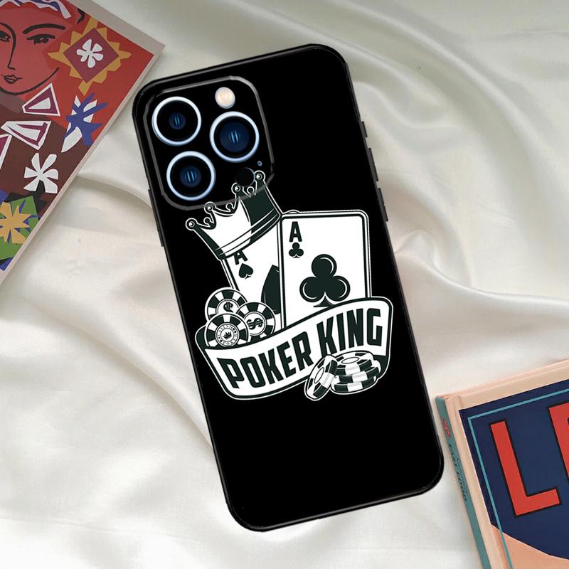 Poker Cards Phone Case For iPhone 15 14 12 11 13 16 17 Pro Max 15 16 Plus 13 Mini 16e 17 Air Funda Cover