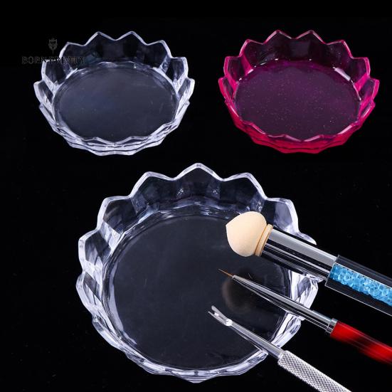 Multifunction Nail Art Nails Ornaments Storage Plate Pen Rhinestone Manicure Jewelry Holder Case