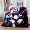 2025 H-Helluva Boss Blitzo Cartoon Soft Blanket, Soft Throw Blanket для дома, спальни, кровати, дивана, пикника, дорожного чехла, подарка ребенку