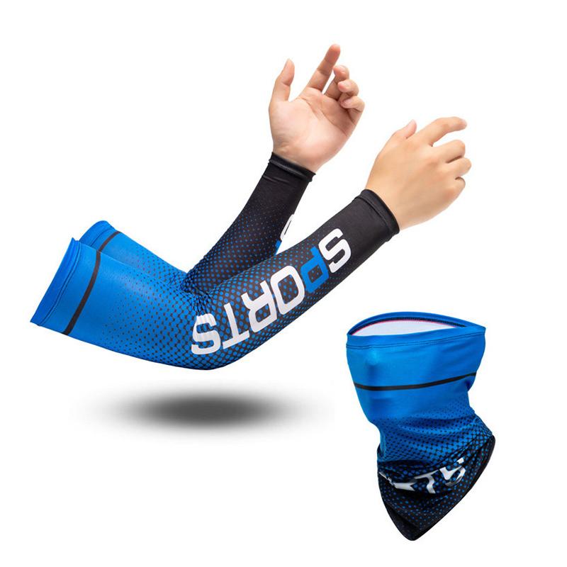 Рукава из ледяного шелка Защита от солнца Манжеты УФ-защита от солнца Нарукавники Противоскользящие Универсальные Длинные перчатки Снаружи Прохладные Спортивные Для езды на велосипеде Высокое качество Практичные Для повседневного использования