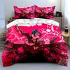 """Набор декора с арт-изображениями персонажей аниме 'Bold Character Art Decor Set' Мягкий удобный комплект постельного белья с пододеяльником В комплекте 1*Пододеяльник и 2*Наволочки"""