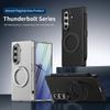 Чехол-бампер 360° с магнитным держателем для Samsung Galaxy Z Fold 7 6 5 4 3 5G, с защитным стеклом для экрана, слотом для S Pen, защитой шарнира, противоударный