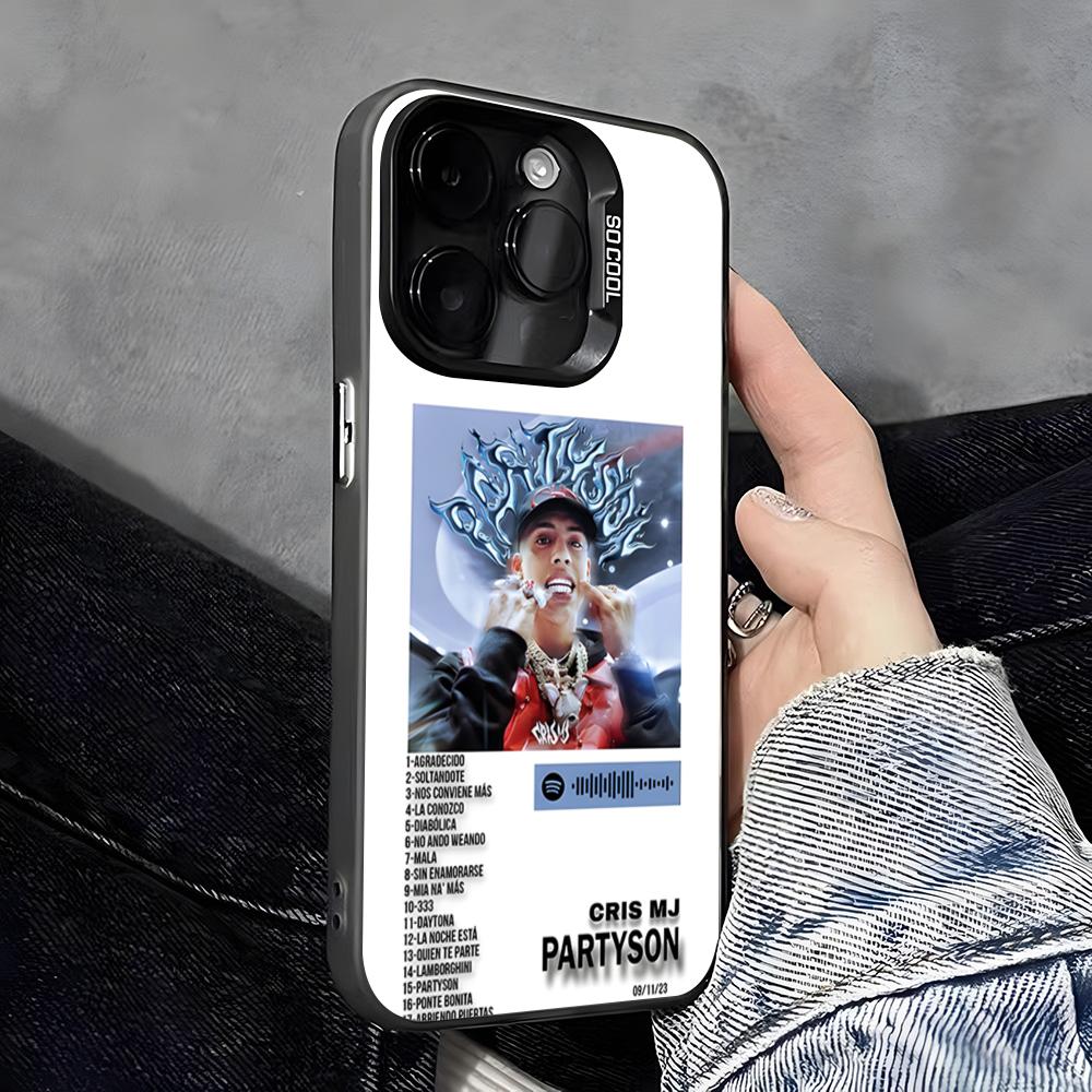 Чехол для телефона Pop Singer Cris MJ-J для IPhone 17 Pro Max 16 Pro Max 15 14 13 11 12 Mini Xs X Xr 7 8 Plus Se Цвет Серебристый Чехол