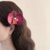 Side Clip Orchid Butterfly Hair Clip Phalaenopsis Pearl Hair Clip Flower Hairpin Hair Accessories