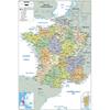 Administrative Map-English-France Map,Art Poster for Home,Classroom,Indoor/Outdoor,Educational Poster,Travel Tool,Unframed