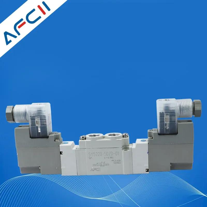 SY3120 5DZ M5 SY5120 5DZ 01 SY7120 High Quality SMC Type Pneumatic Control Solenoid Valve 5 Port 2 Solenoid Valve SY5120-5DZD-01