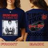 2026 Bruno Mars Романтический Тур Футболка Дата Турнира Задняя Сторона Двусторонняя Хлопковая Футболка Удобная, Дышащая, Высококачественная Ins