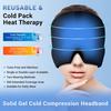 Migraine Relief Cap Puffy Eyes Tension Stress Relief Gel Ice Head Wrap Reusable Soothing Headache Hot Cold Therapy Face Eye Guard
