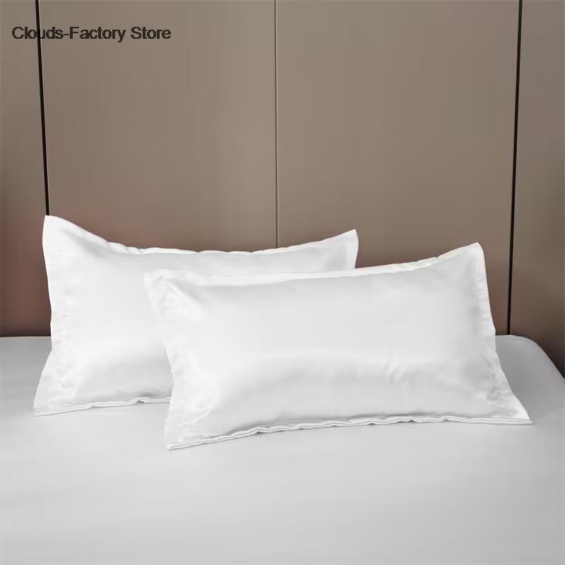 50x90cm High Quality Satin Pillowcase 1pcs Pillow Cover Solid Color Cover Pillow Bedding Rayon Pillow Case