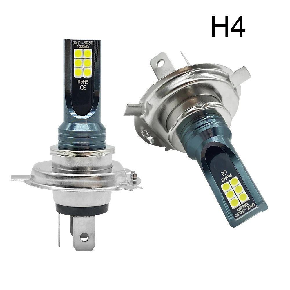 Светодиодная автомобильная противотуманная фара и фара H4 H7 H8 H11 9006 CSP 3030 12SMD Антитуманная лампа