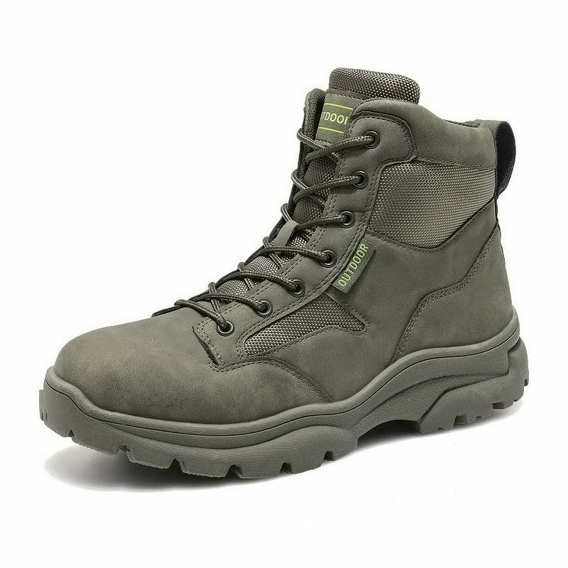 Men's High-top Hiking Boots Outdoor Shoes Military Boots Rubber Sole Large Size39-46
