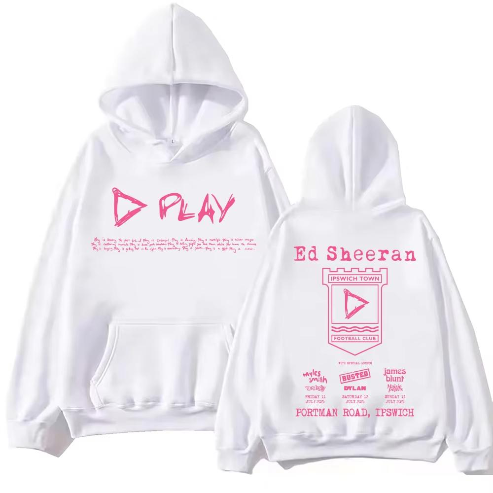 Ed Sheeran Play Men and Women Hoodies Harajuku Hip Hop Male Fashion Pullover Tops Sweatshirt Gift