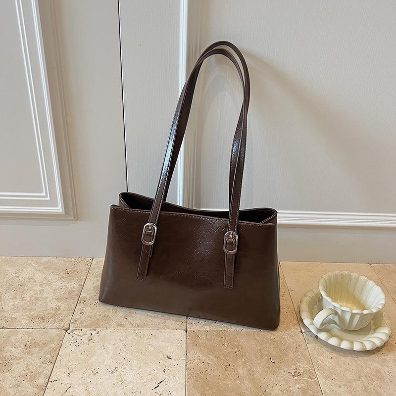 Сумка большой вместимости женская новая летняя универсальная на плечо, подмышку, ретро, для поездок на работу, сумка-тоут