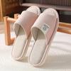 Women's Indoor Linen Slippers Soft, Breathable,Open Toe Shoes for Women