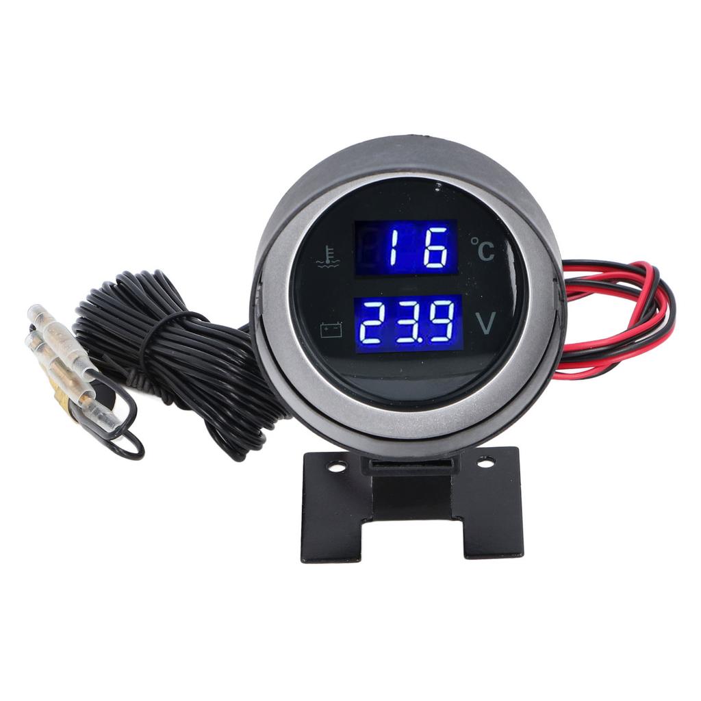 2 в 1 цифровой вольтметр для измерения температуры воды, высокая точность, универсальный, подходит для автомобилей, грузовиков, автофургонов от 12 В до 36 В