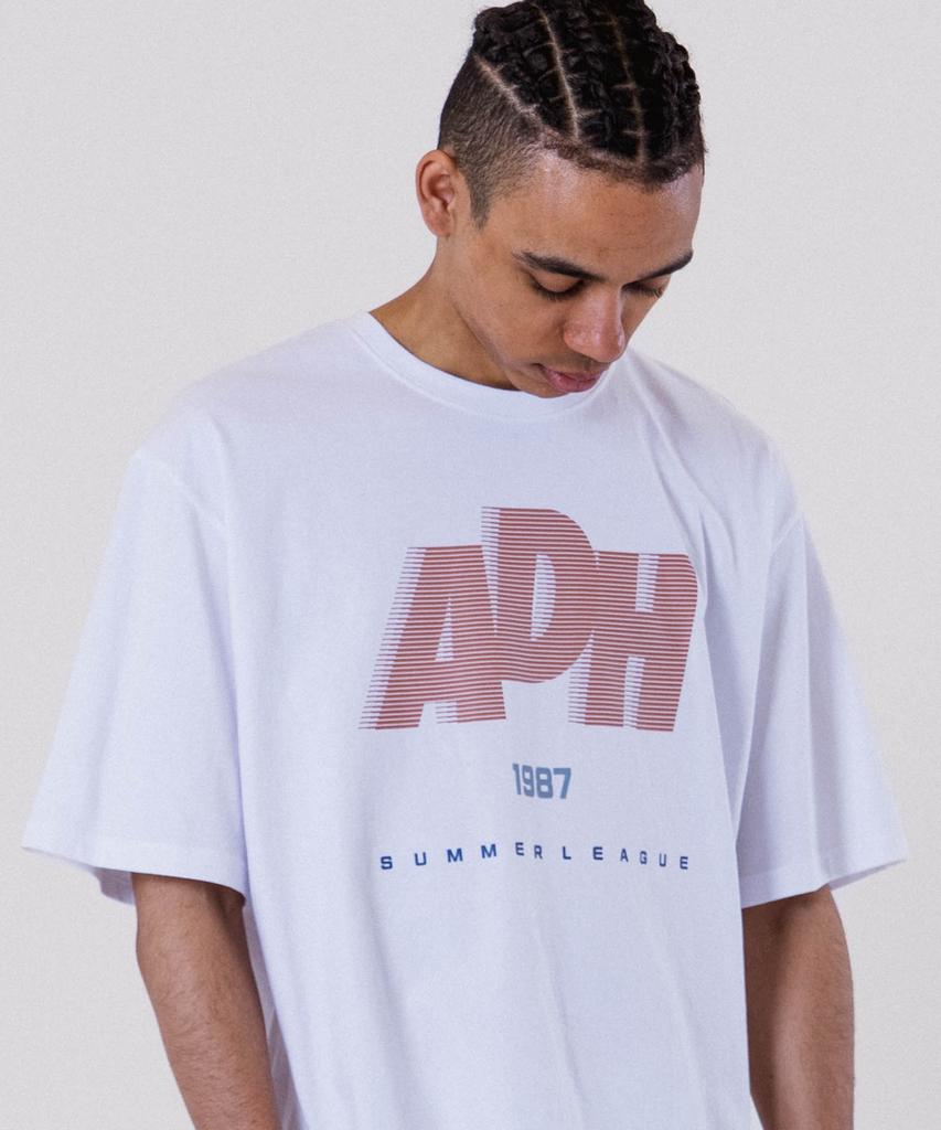 ALL DAY HOOPS Adh Летняя Лига Оверсайз Футболка с коротким рукавом Белый