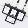 2022 NEW Formal US Reporter Police Agent ID Badge Business Work Card Holder Neck Lanyard Genuine Leather id card holders Case High Office Supplies